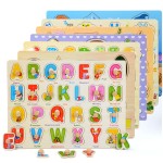 ABC Wood Puzzle - Animal Fruit Number Montessori