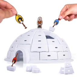 Penguin Board Game - Snow House Building Blocks