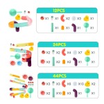 Bath Pipe Toy - 12pcs DIY Water System Building