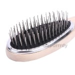 Custom Hair Brush Manufacturer - Stainless Steel Pin Wooden Handle Wig Comb
