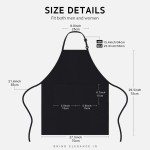 Custom Apron Factory - Full Printing Unisex Cotton Bib Apron with Pocket