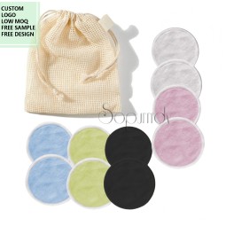 Custom Makeup Pads Factory - Colorful Bamboo Terry Reusable Facial Rounds