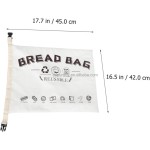 Custom Bread Bag Manufacturer - Reusable Organic Cotton Fresh-keeping Loaf Pouch