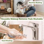 Custom Makeup Pads Factory - Reusable Round Bamboo Terry Charcoal Remover Pads