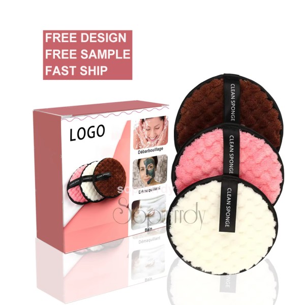 Custom Makeup Remover Pads Manufacturer - Reusable Microfiber Face Cleansing Pads