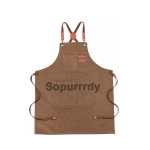Custom Chef Apron Manufacturer - Canvas Cross Back Heavy Duty Work Apron