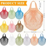 Custom Mesh Bag Factory - Reusable Organic Striped Crochet Market Tote Bag