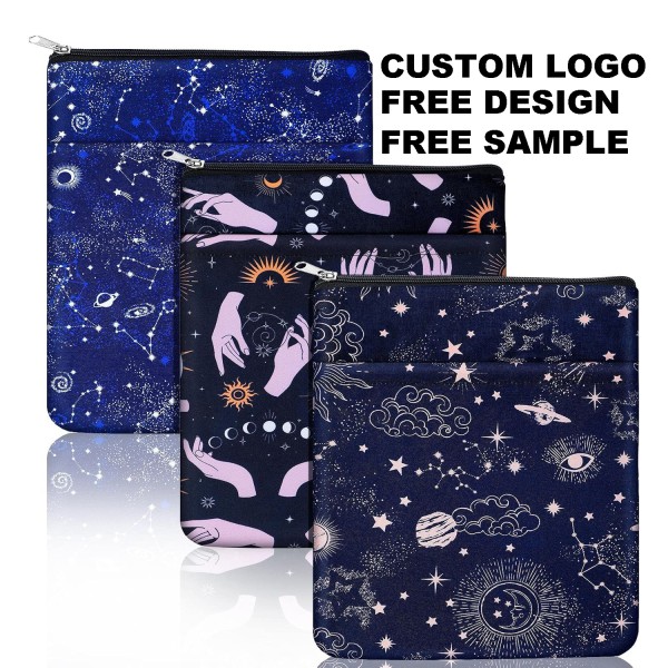 Custom Book Sleeve Manufacturer - Private Label Zippered Book Protector Pouch