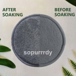 Reusable Makeup Pads Factory - Round Oil Free Bamboo Velvet Cleansing Pads