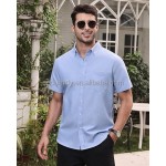 Custom Shirt Manufacturer - Men's Party Gift Sleeve Oxford Button Down Tops