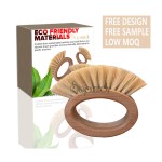 Custom Kitchen Brush Manufacturer - Naturals Bamboo Oval Handle Sisal Brush