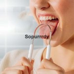 Custom Tongue Scraper Factory - Plastic Handle 304 Stainless Steel Tongue Cleaner