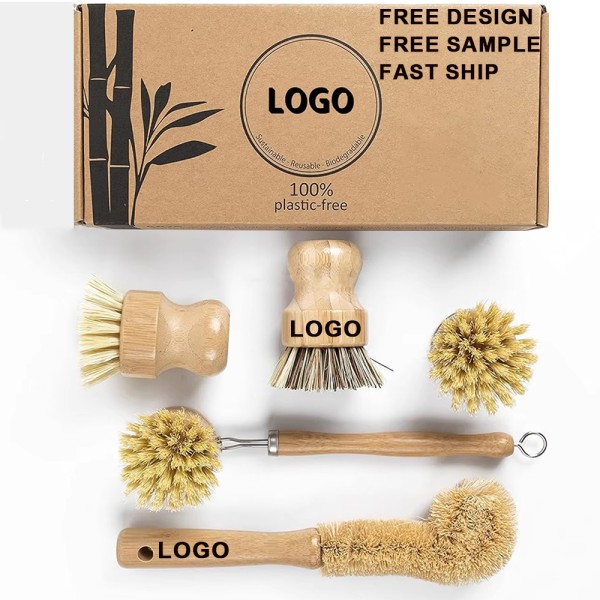 Custom Wooden Dish Brush Set Manufacturer - Eco Friendly Kitchen Cleaning Brush Set