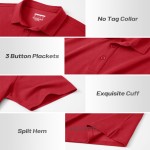 Custom Polo Shirt Manufacturer - Solid Color Classic Fit Moisture Wicking Polo