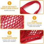 Custom Mesh Bag Factory - Reusable Organic Striped Crochet Market Tote Bag