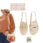 Custom Grocery Bag Factory - Portable Reusable Cotton Mesh Fruit Vegetable Bag