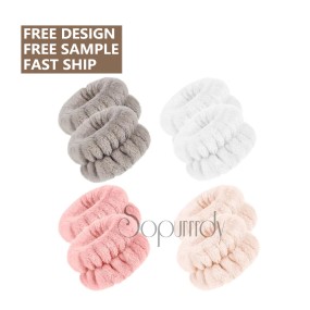 Custom Wrist Bands Factory - Microfiber Wash Towel Band Scrunchies Wristbands