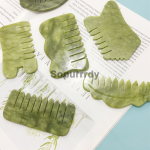 Custom Scalp Massager Manufacturer - Jade Meridian Head Massage Tool Gua Sha Comb