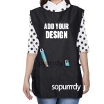 Custom Cobbler Apron Manufacturer - Double Side Polyester Kitchen Work Apron