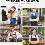 Custom Apron Factory - Full Printing Unisex Cotton Bib Apron with Pocket