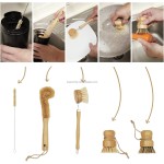 Custom Dish Brush Set Manufacturer - Natural Bamboo Wooden Dish Scrub Brush Set