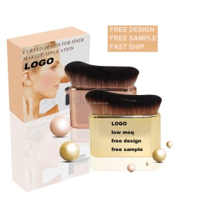 Custom Makeup Brush Manufacturer - Rectangle Face Kabuki Foundation Self Tanner Brush