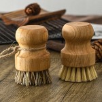 Custom Dish Brush Factory - Eco Friendly Bamboo Wood Sisal Fiber Scrub Brush