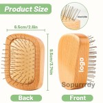 Custom Hair Comb Factory - Wooden Portable Massage Comb Steel Pin Hair Tool