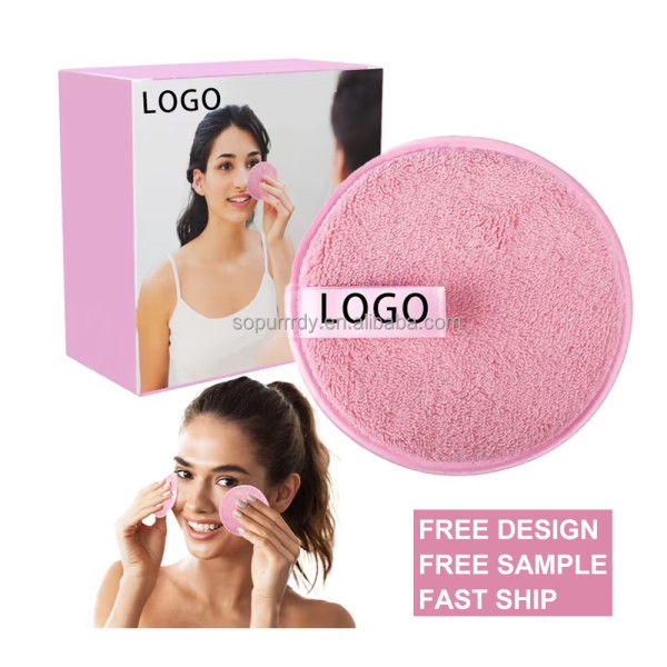 Custom Makeup Pads Manufacturer - Reusable Microfiber Makeup Remover Puff