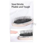 Custom Hair Brush Manufacturer - Stainless Steel Pin Wooden Handle Wig Comb