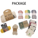 Custom Tote Bag Factory - Colorful Gradient Reusable Cotton Mesh Beach Bag