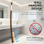 Custom Bath Brush Factory - Long Handle Wooden Dry Body Back Bath Brush