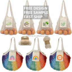 Eco Friendly Mesh Bag Manufacturer - Zero Waste Cotton Net String Shoulder Bag