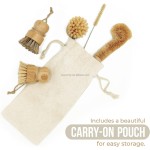 Custom Dish Brush Set Manufacturer - Natural Bamboo Wooden Dish Scrub Brush Set