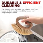 Custom Kitchen Brush Manufacturer - Naturals Bamboo Oval Handle Sisal Brush