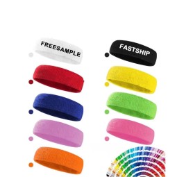 Custom Sports Headband Manufacturer - Unisex Cotton Terry Clath Athletic Headband