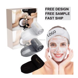 Custom Spa Headband Manufacturer - Adjustable Terry Cloth Makeup Wrap Headband