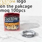 Custom Silk Ribbon Factory - Biodegradable Mulberry Silk Hair Ties Ponytail Ribbon