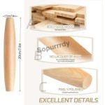 Custom Rolling Pin Factory - French Beech Wood Tapered Dough Rolling Pin