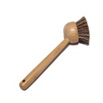 Custom Dish Scrub Brush Manufacturer - Bamboo Handle Stiff Bristles Pan Brush