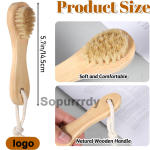 Custom Facial Brush Manufacturer - Natural Bristle Cleansing Pore Exfoliating Brush