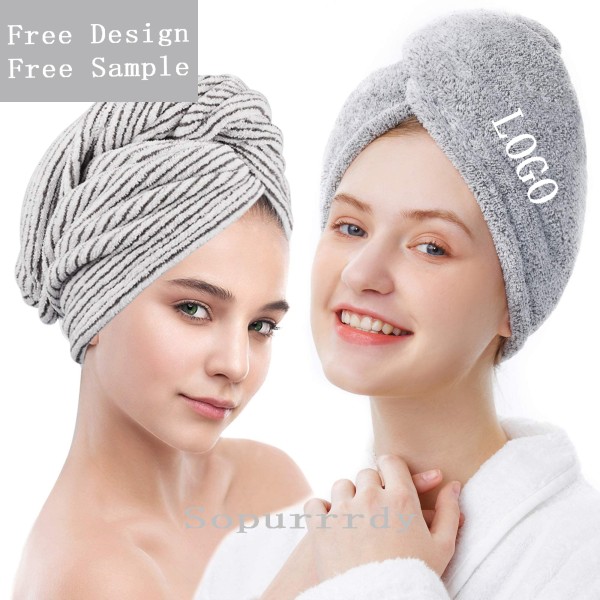 Custom Hair Towel Factory - Super Absorbent Quick Dry Rayon Hair Wrap