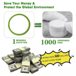 Custom Makeup Remover Pads Factory - Reusable Bamboo Fiber Hypoallergenic Pads