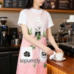 Custom Kids Apron Factory - Personalized Pink Cartoon Kitchen Salon Apron