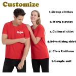 Custom T-Shirt Manufacturer - 100% Cotton Party Gift T-Shirt Men Women Sizes