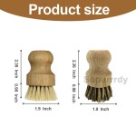 Custom Dish Brush Factory - Eco Friendly Bamboo Wood Sisal Fiber Scrub Brush