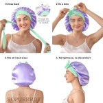 Custom Silk Bonnet Factory - Large Double Layer Hair Wrap Silk Sleeping Cap