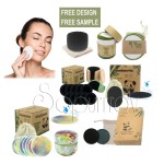 Custom Makeup Pads Factory - Reusable Round Bamboo Terry Charcoal Remover Pads
