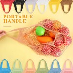 Custom Mesh Bag Factory - Reusable Organic Striped Crochet Market Tote Bag