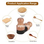 Custom Applicator Set Factory - Cutting Board Oil Wax Wooden Applicator Kit